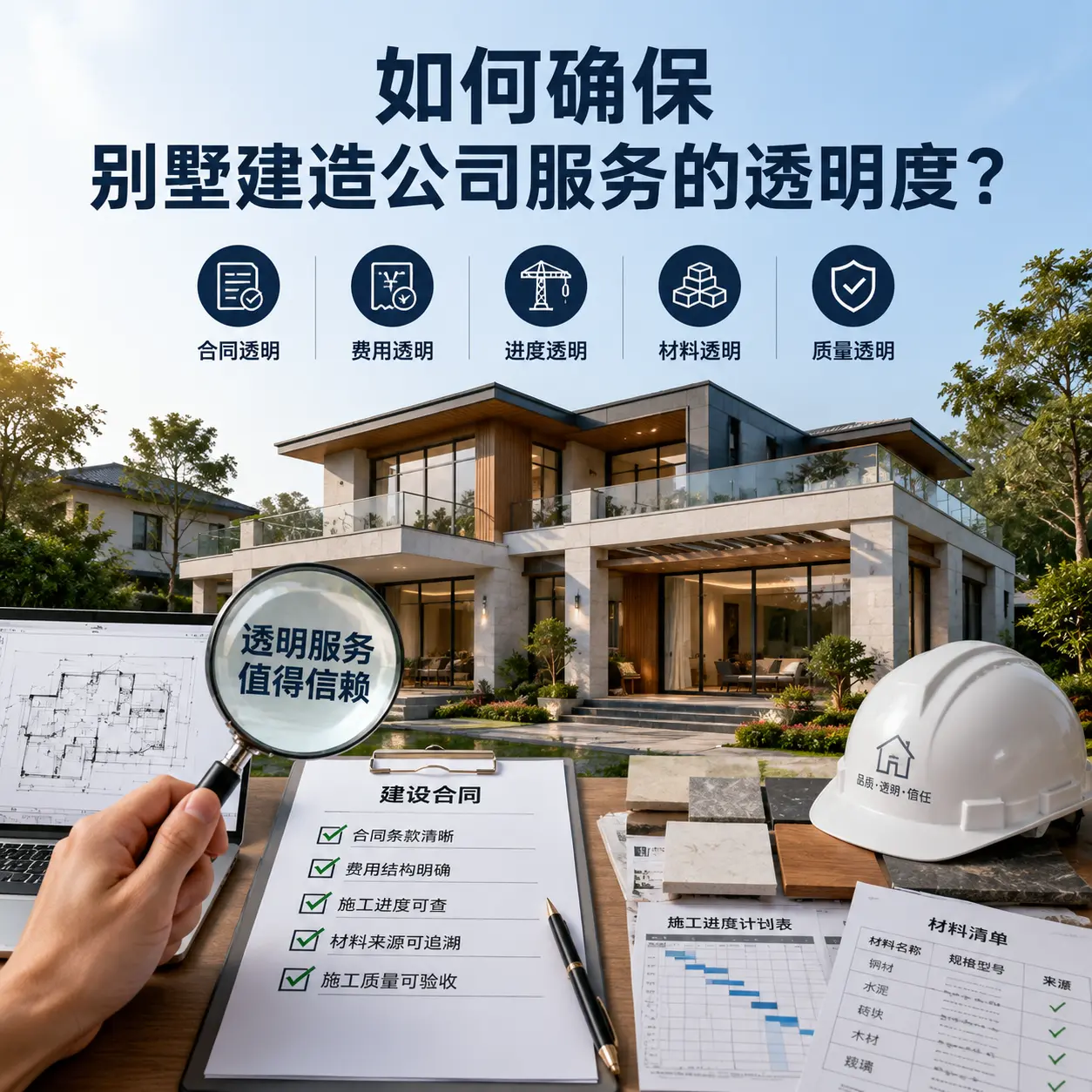 在 红花岗 如何确保别墅建造公司服务的透明度?