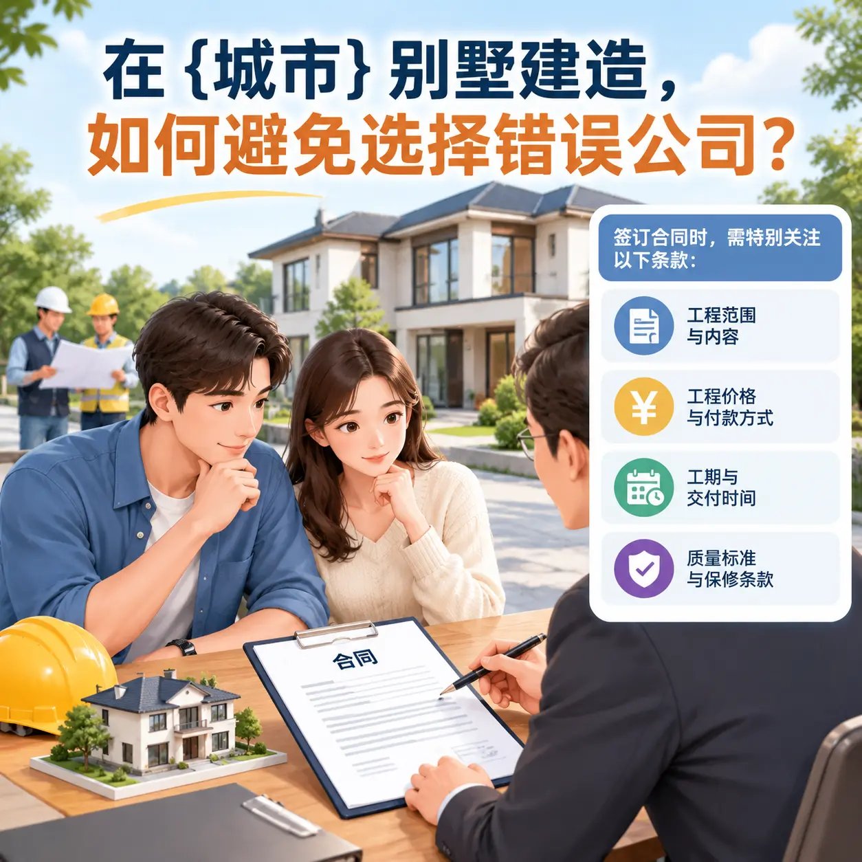 在 红花岗 别墅建造,如何避免选择错误公司?