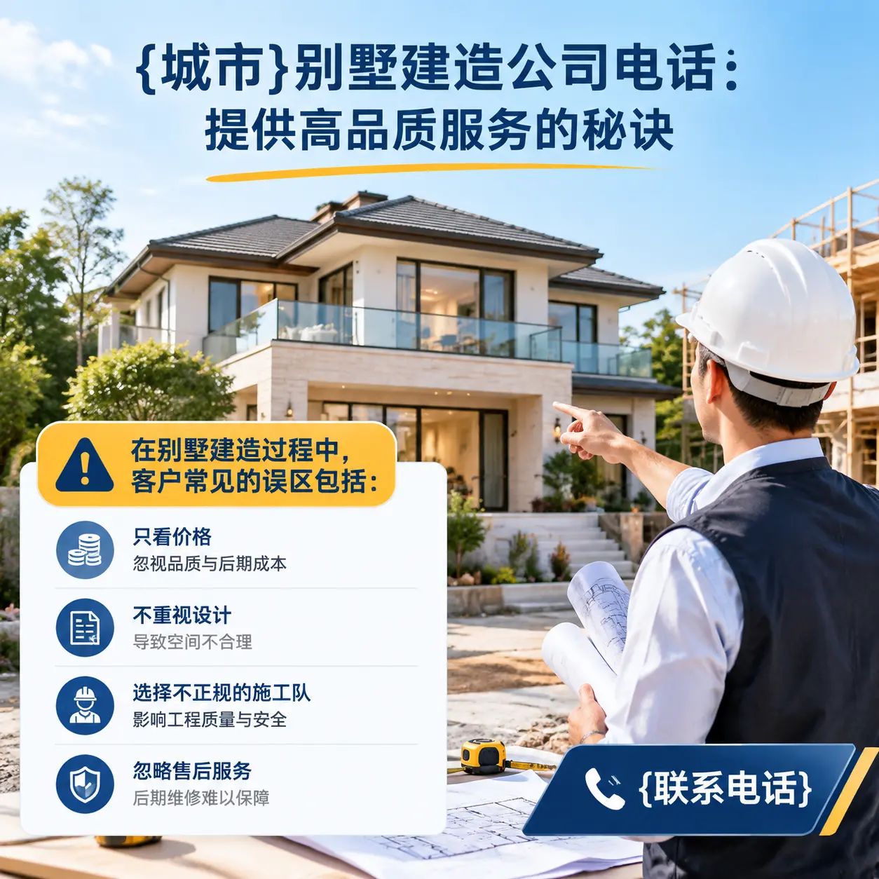 红花岗别墅建造公司电话:提供高品质服务的秘诀