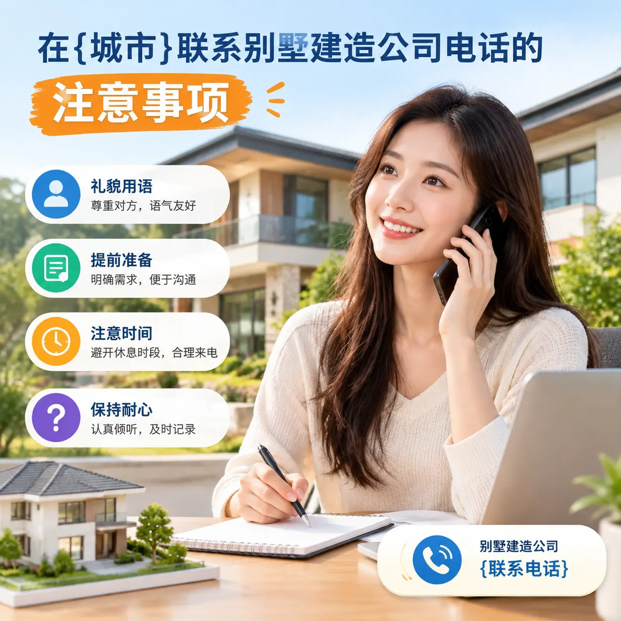在红花岗联系别墅建造公司电话的注意事项