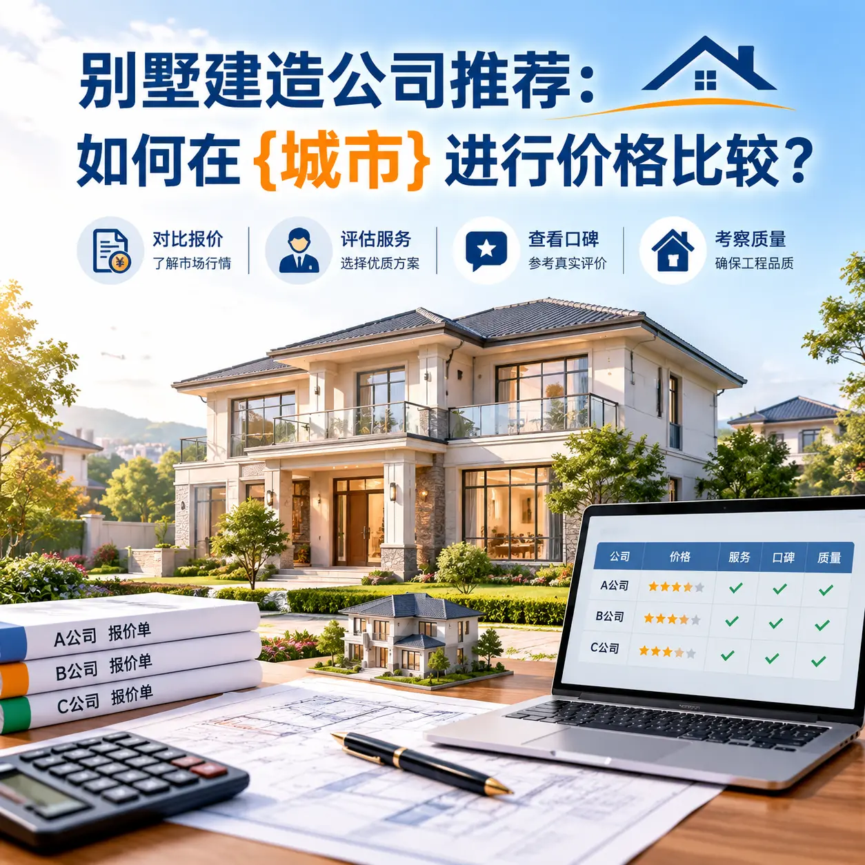 别墅建造公司推荐：如何在 红花岗 进行价格比较？
