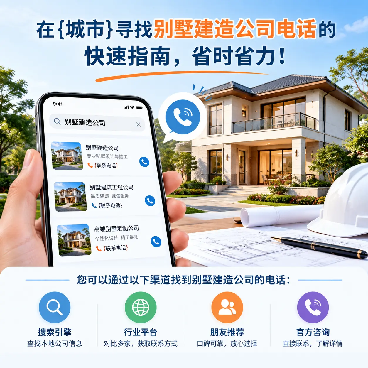 在红花岗寻找别墅建造公司电话的快速指南，省时省力！