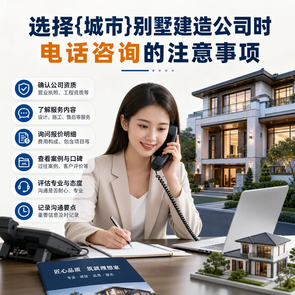 选择红花岗别墅建造公司时,电话咨询的注意事项