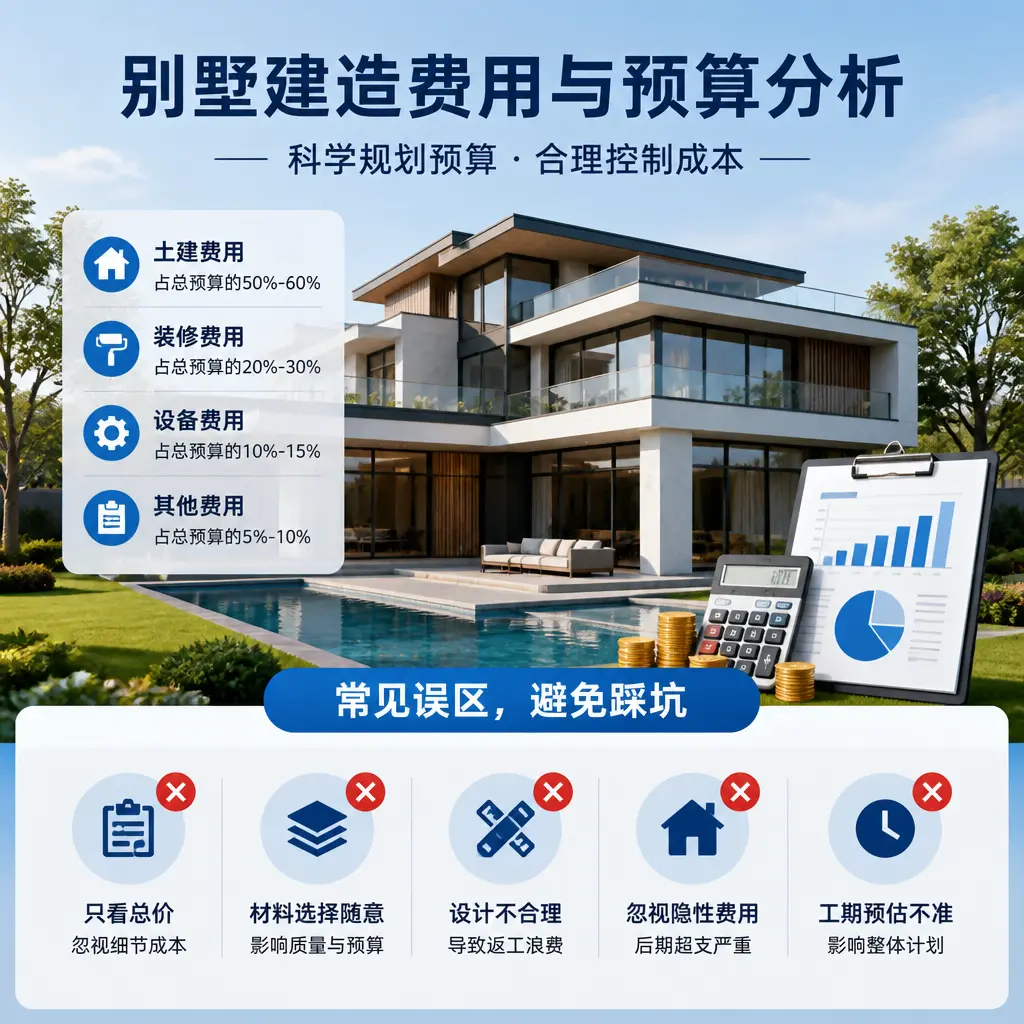 别墅建造公司推荐： 红花岗 建造别墅的费用与预算分析