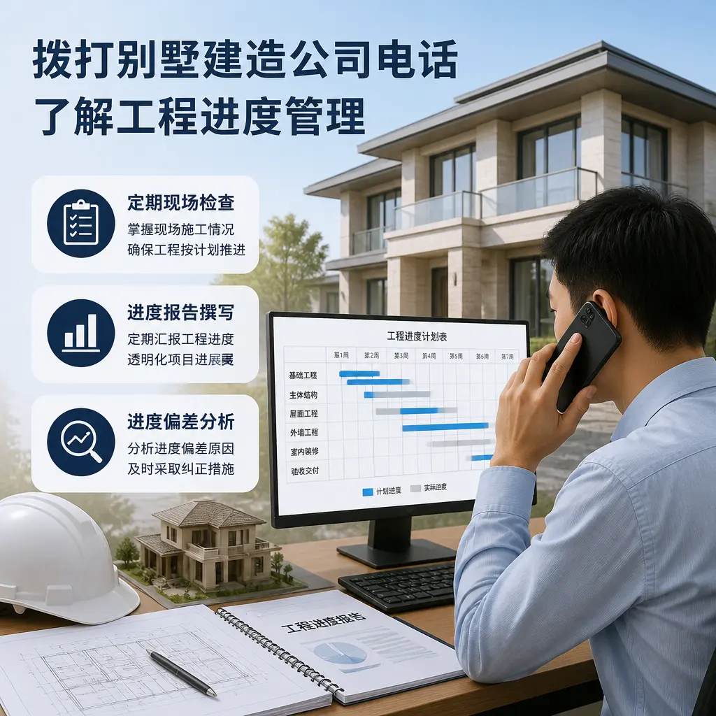拨打红花岗别墅建造公司电话,了解工程进度管理